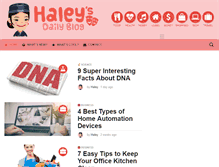 Tablet Screenshot of haleysdailyblog.com